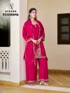 Poornima By Afsana Chinon Beads Work Readymade Salwar Kameez 